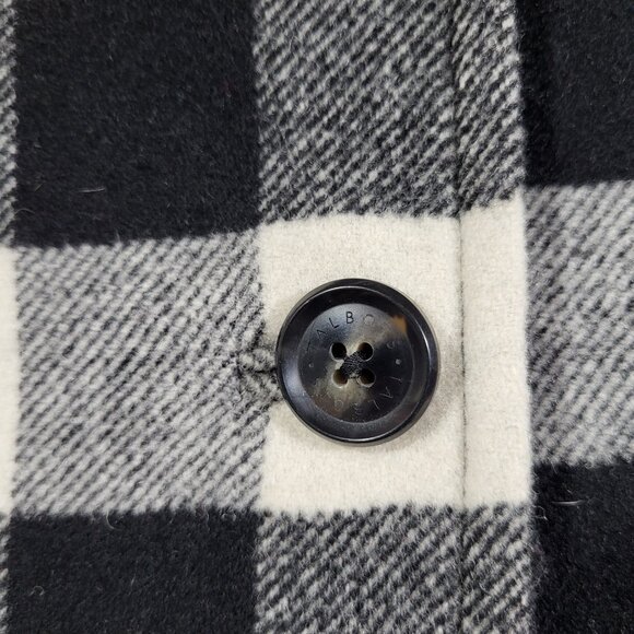 Talbots Black & White Buffalo Check Cape X-Small - Picture 5 of 15